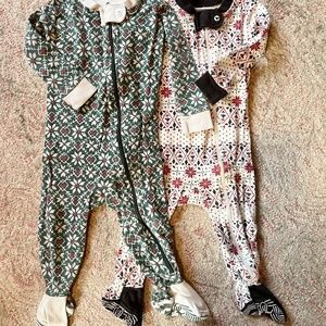 Set of 2 Burt’s Bees Baby sleepers 3-6m